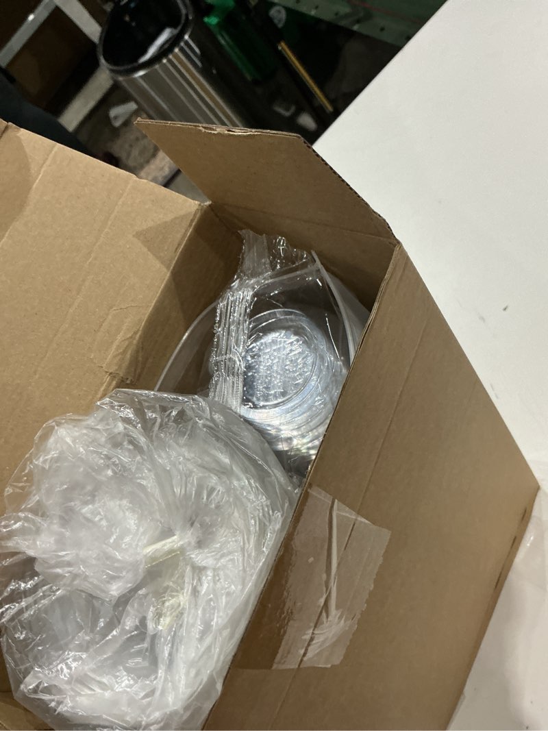 Condition photo showing Good Condition for baderke 50 pcs clear plastic cups with strawless sip lids disposable round bottom togo cups for coffee smoothie cold beverage coffee shops and party catering (12 oz) 12 oz 50