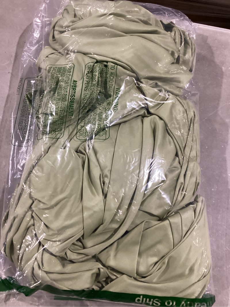 Condition photo showing Good Condition for 10x10ft Wrinkle Free Sage Green Backdrop Curtain for Parties Soft Fabric Drapes Wedding Curtain Backdrop for Birthday Party Decorations Background for Photography 5x10ft, 2 Panels W5' x H10'(2 panels) Sage Green