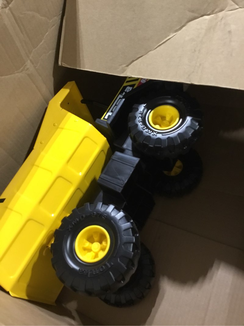 Condition photo showing Good Condition for Tonka Steel Classics Mighty Dump Truck - Made with Steel & Sturdy Plastic, Yellow Toy Construction Truck, Boys and Girls, Kids, Toddlers, Ages 3+