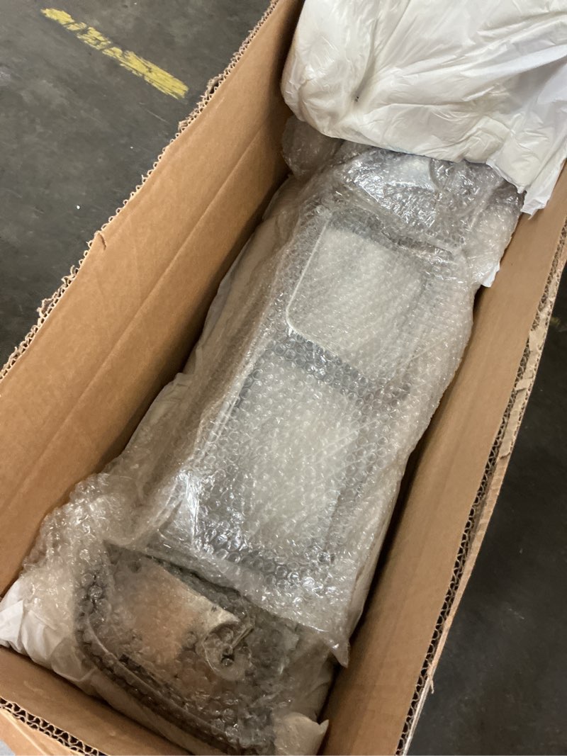 Condition photo showing As Is for headlight bezel chrome fit for peterbilt 389 semi trucks left driver side (front headlight bezel) front left