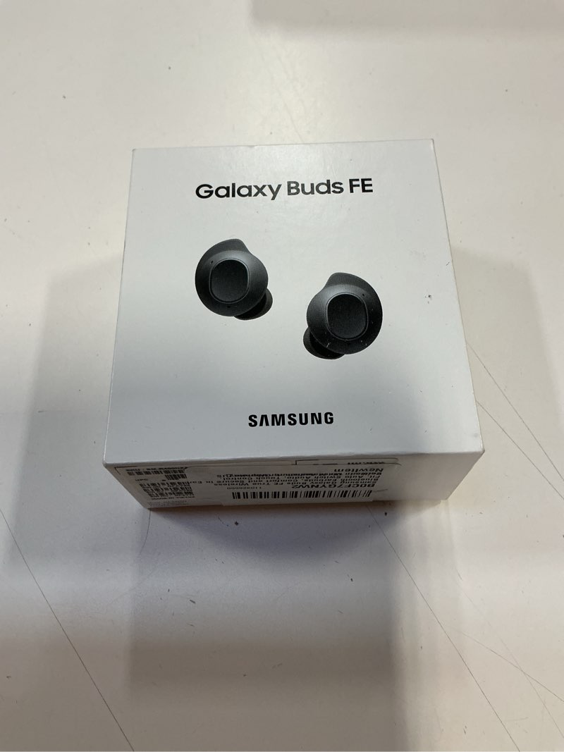 Condition photo showing New/Like New for Samsung Galaxy Buds FE True Wireless Bluetooth Earbuds, Comfort and Secure in Ear Fit, Auto Switch Audio, Touch Control, Built-in Voice Assistant, Graphite [US Version, 1Yr Manufacturer Warranty] Graphite Buds FE Only