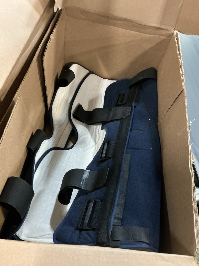 Condition photo showing As Is for United Ortho 61024 3-Panel Knee Immobilizer, 24" Size Navy 24" Immobilizer