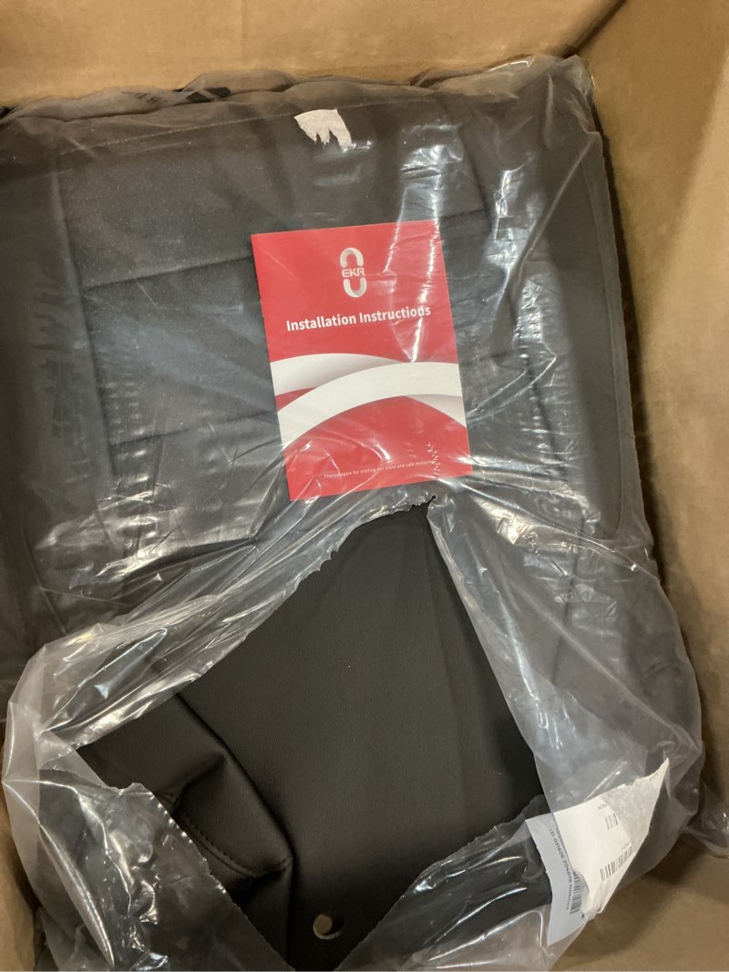 Condition photo showing Good Condition for ekr rav4 seat covers custom fit for toyota rav4 (only hybrid) 2019-2025 le,xle,xle premium,limited,woodland edition, leather car seat cover full set for suv,faux leather(black) black 2019-2025(hybrid)le/xle/xle premium/limited