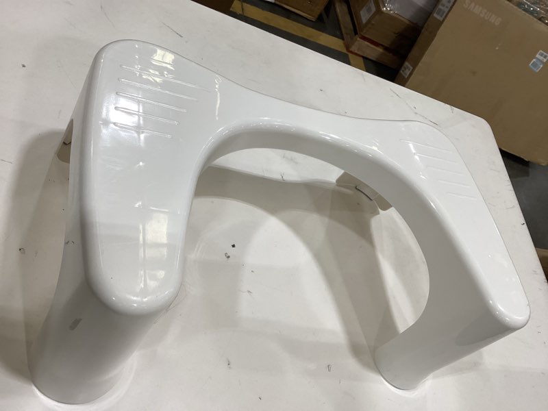 Condition photo showing New/Like New for Squatty Potty Simple Curve Bathroom Toilet Stool 7" White