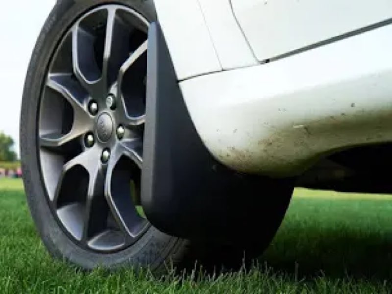 husky liners custom mud guards | fits 2011-2026 dodge durango, no r/t models | front set, 2-pc black - 58001 custom front mud guards