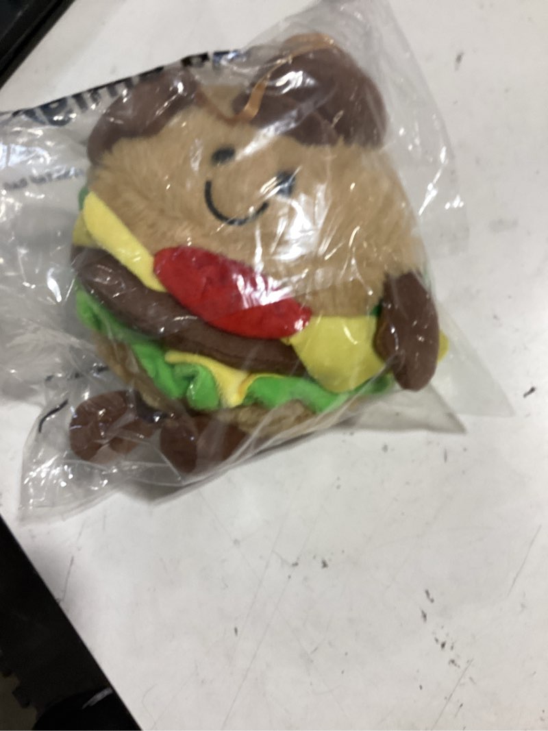 Condition photo showing Good Condition for fiesta taco plush toy, reversible soft stuffed animal, 9 inch | soft plush material with reversible faces. a funny food pillow ideal for taco tuesday, coworker gifts, and nursery decor.