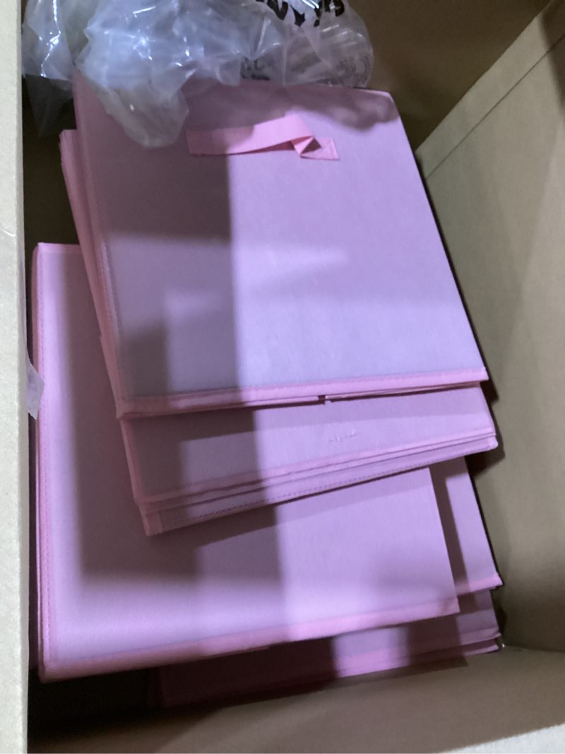 Condition photo showing Good Condition for GRANNY SAYS Cube Storage Bins, 13 Inch Cube Storage Organizer, Collapsible Cube Storage Organizer with Handle, Storage Baskets for Shelves, Closet Organizers and Storage, Pink, 8-Pack