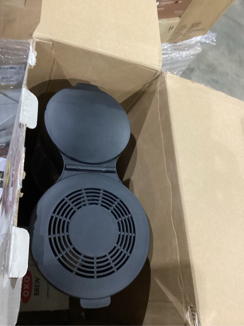 Condition photo showing As Is for oxo brew 9 cup coffee maker - matte black