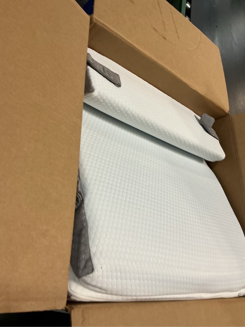 Condition photo showing Good Condition for bedluxe wedge pillow headboard, 3pcs orthopedic bed wedge pillows set for after surgery, adjustable pillow wedge for acid reflux&back pain relief, sleeping, back pillow for bed sitting up, white/grey