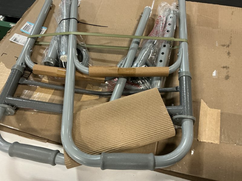 Condition photo showing Good Condition for medline lightweight junior/lower height folding walker with 5” wheels steel