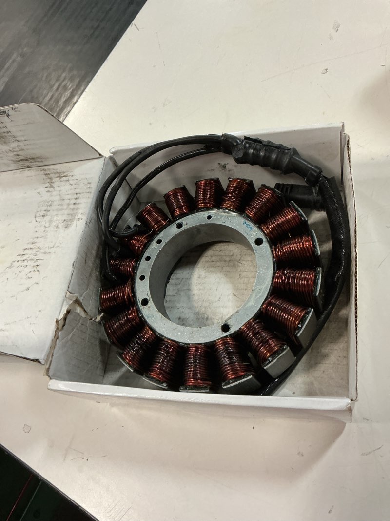 Condition photo showing As Is for 29987-06 stator fit for harley davidson electra glide, road king,road glide 2006-2013,street glide 2006-2015 50 amp 3 phase,oem 29987-06 29987-06a