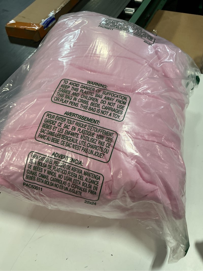 Condition photo showing Good Condition for sdiii 3pcs pink comforter set full with 2 pillowcases, brushed microfiber lightweight blush pink comforter full, dusty rose bedding all season solid pink full