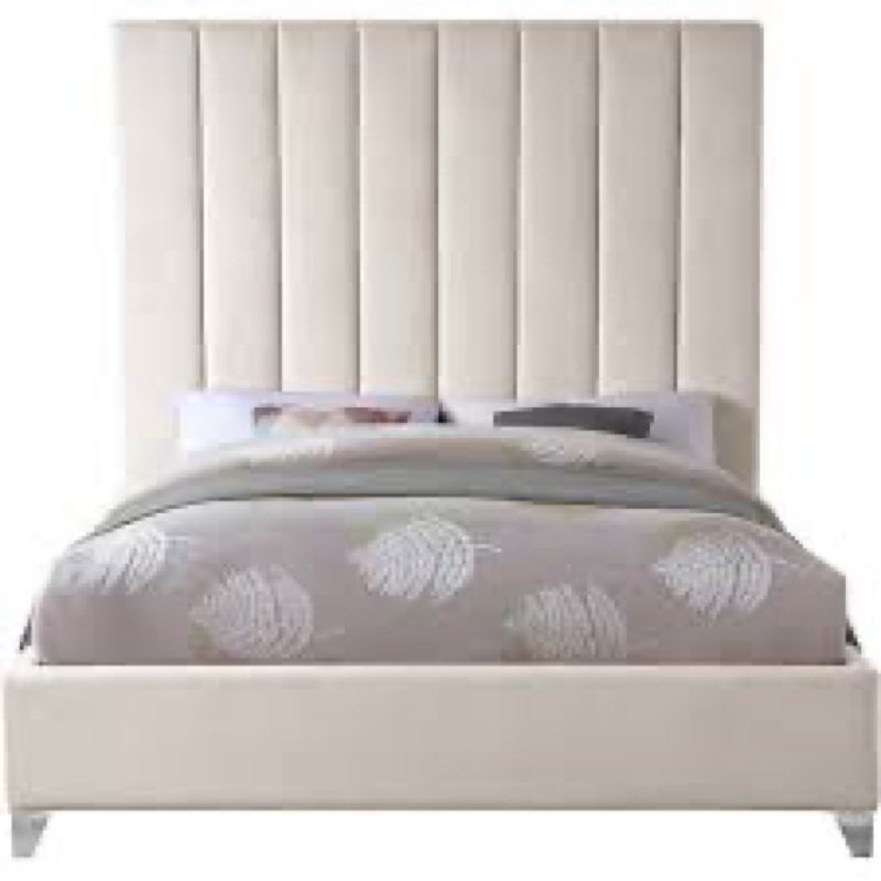 ( incomplete box 1 of 2 ) Sibert /2 (HB/Slats) Color: Cream, Size: Queen