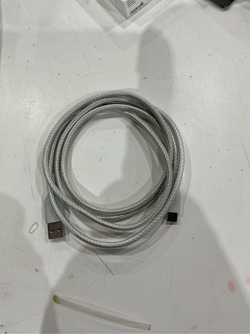 Condition photo showing As Is for belkin 24w dual port usb wall charger - usb c cable included - iphone charger fast charging - silver