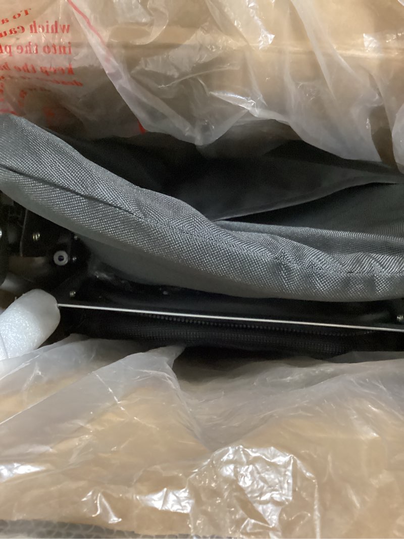 Condition photo showing Good Condition for Summer by Ingenuity 3D Mini Convenience Stroller – Lightweight Stroller with Compact Fold, Multi-Position Recline, Canopy with Pop Out Sun Visor and More – Umbrella Stroller for Travel and More, Gray