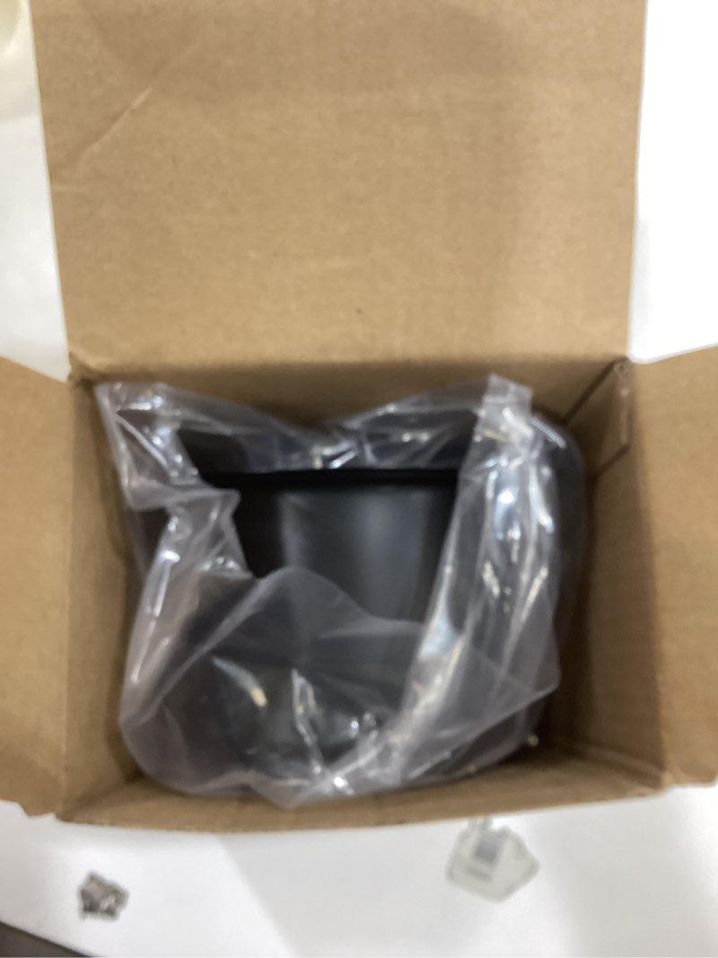 Condition photo showing As Is for botemy extended garbage disposal basket strainer stopper, deep 304 stainless steel kitchen sink flange for 3-1/2 inch standard sink drain hole, matte black deep sink disposal stopper with flange matte black extended sink flange and strainer