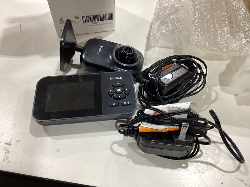 Condition photo showing Good Condition for video baby monitor with app, 2.8" screen 14h battery, sound detection, night vision, two way talk, temperature detection, 1200ft range, feeding remind, ideal for baby/elderly indoor use black