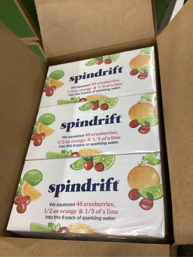 Condition photo showing New/Like New for spindrift lemonade 3 flavor variety 24 pack,12 fl oz (pack of 24), different flavor, similar to stock photo