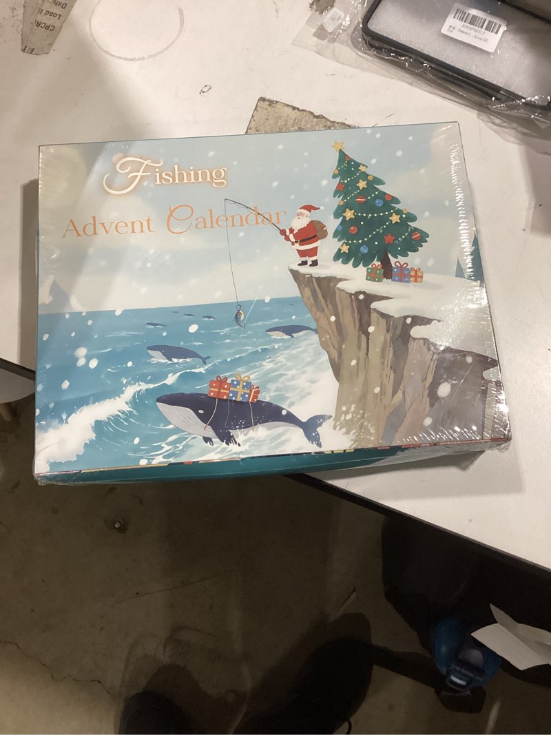 Condition photo showing New/Like New for Fishing Advent Calendar 2025, Fishing Lure Advent Calendar 2025, 24 Days Christmas Advent Calendar for Adults, Men, Father, Granpa