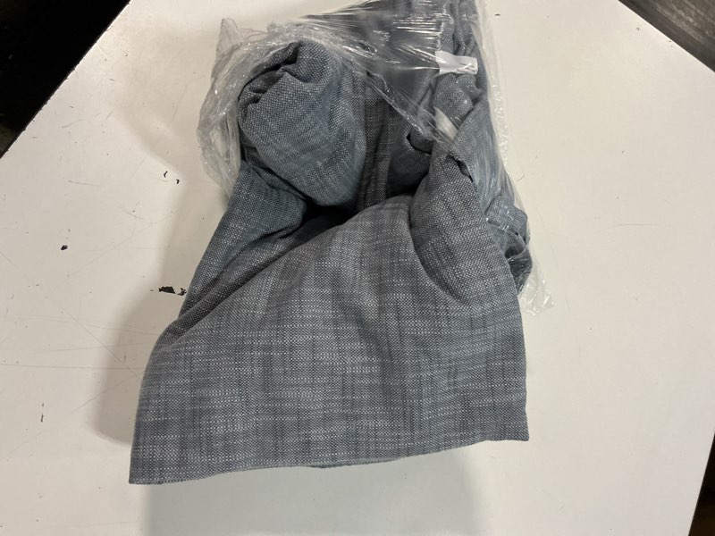 Condition photo showing New/Like New for quince quince textured cotton true blackout curtain blue 48x96 in 