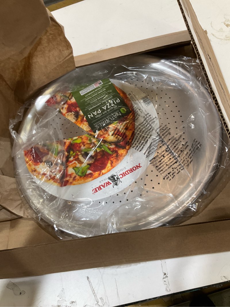 Condition photo showing Good Condition for nordic ware naturals 16" air crisp perforated aluminum pizza pan, set of 1 16-inch 16" crisper, 1-pack