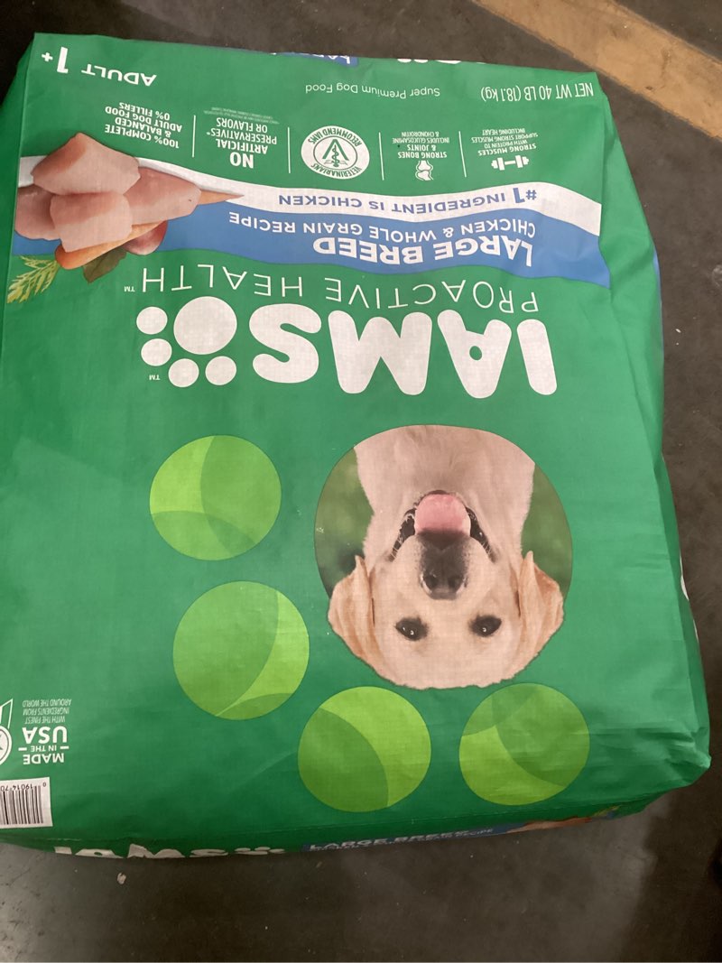 Condition photo showing Good Condition for Iams Proactive Health Large Breed Dry Dog Food With Real Chicken  40 Lb. Bag