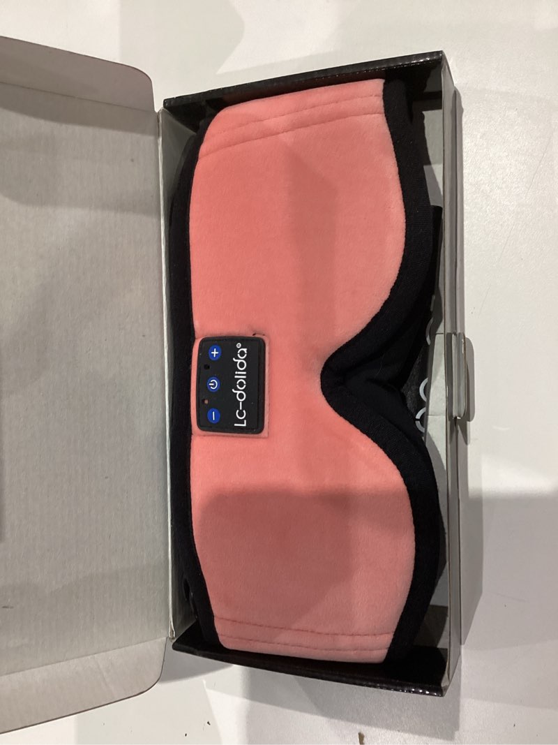Condition photo showing Good Condition for LC-dolida Sleep Headphones, Sleep Mask Bluetooth Wireless Music Eye Mask, Sleeping Headphones for Side Sleepers Sleep Mask with Bluetooth Headphones Ultra-Thin Stereo Speakers Perfect for Sleeping Pink 3d