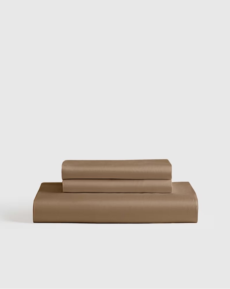 Quince Bamboo Fitted Sheet Set Of 4 Pcs King /Walnut(( incomplete missing pillowcases))