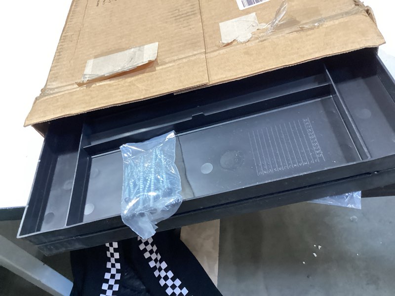 Condition photo showing Good Condition for builders edge tv817004 15x39 blk louv shutter