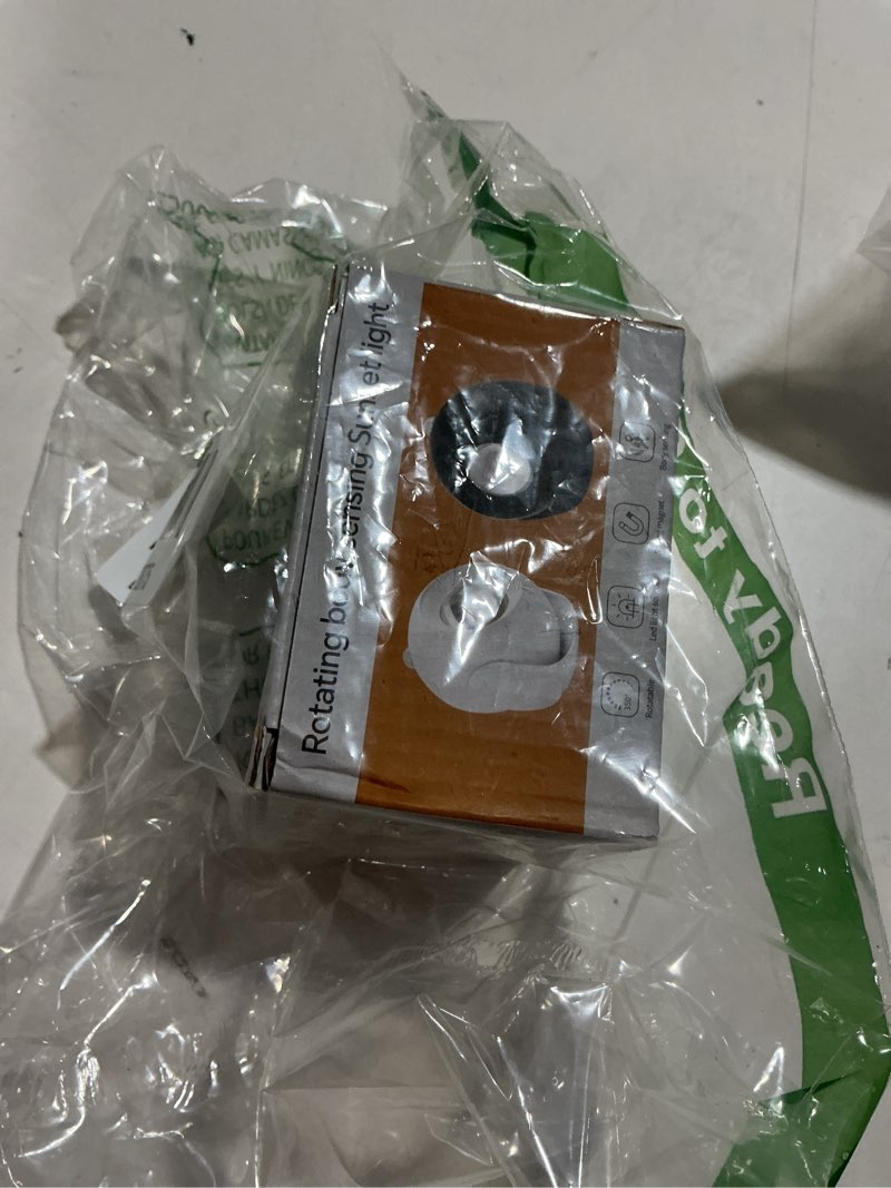 Condition photo showing Good Condition for Motion Sensor Wall Light?350° Rotatable Brightness Adjustable Wireless Wall Light, 3 Color Modes Rechargeable Battery Operated Wall Lights for Bedroom, Hallway, Stairs, Closet, Bathroom