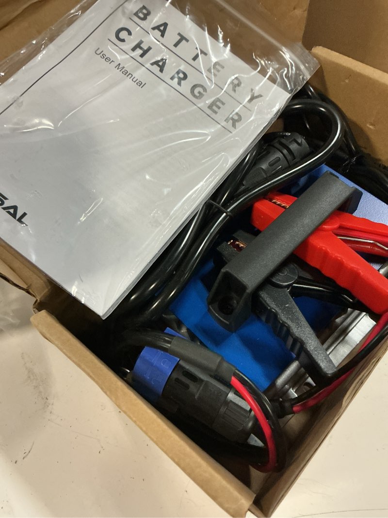 Condition photo showing Good Condition for 12v 20a lithium battery charger 14.6v lifepo4 battery charger ip67 waterproof & 0v wake up 12 volt lithium charger with 8 protection for 12.8v lifepo4 battery of rv, marine, solar, trolling motor,home