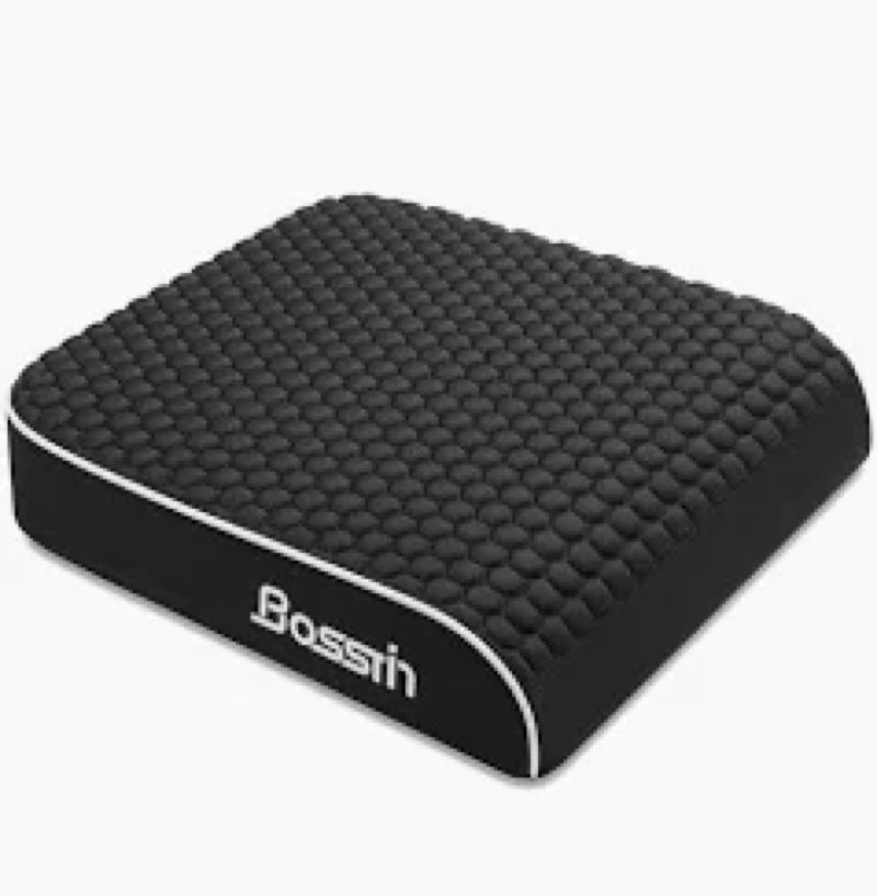 extra large office chair cushion (19"x17"x3"), seat cushion with honeycomb message dots & high-resil
