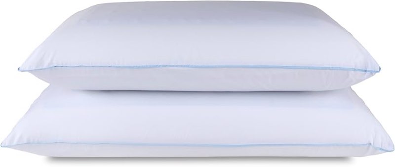 TEMPUR-Pedic TEMPUR-Cloud Dual Cooling Pillow, Queen-2-Pack, Queen, White 2 Count