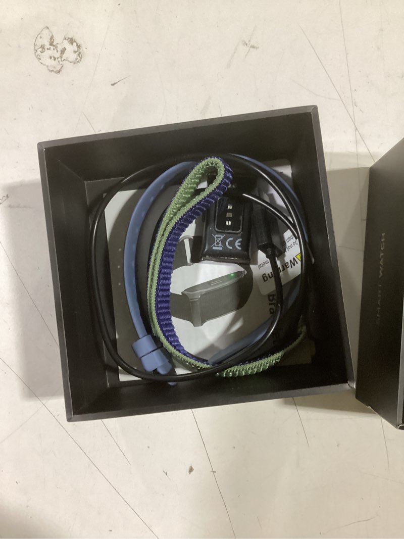 Condition photo showing As Is for smart bracelet, wearable activity & fitness tracker band, 24h sleep tracker, all-day continuous heart rate blood pressure stress hrv monitor, 173 sport modes smart wristband with 2 bands, free app