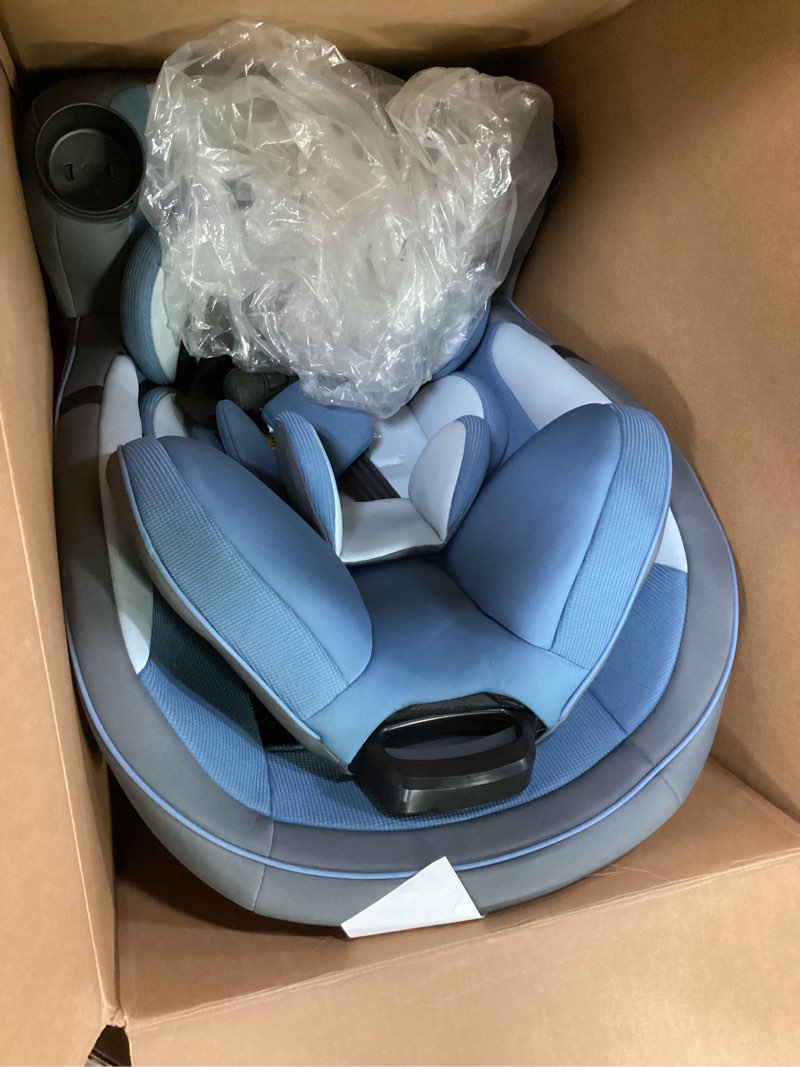 Condition photo showing Good Condition for Safety 1st Grow and Go All-in-One Slim Convertible Car Seat, Rear Facing, 5-40 lbs, Forward Facing (30–65 lbs), High Back Booster Seat 40-100 pounds, Alaskan Blue Alaskan Blue Original