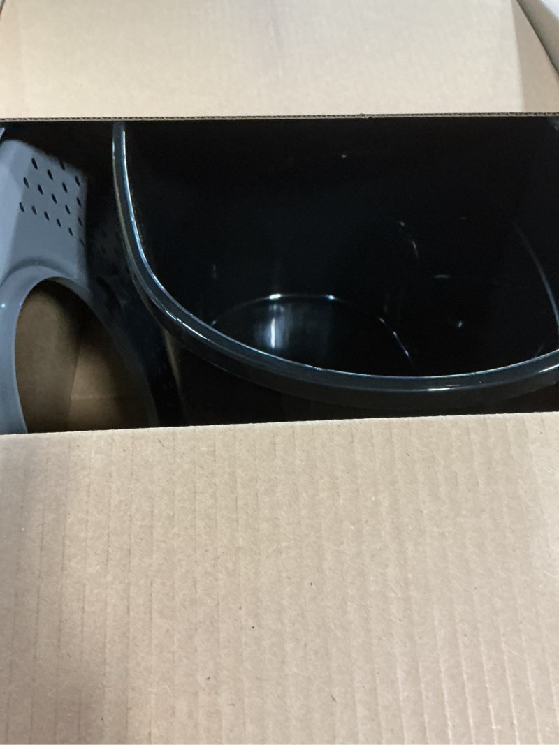 Condition photo showing Good Condition for IRIS USA Top Entry Cat Litter Box, Large Enclosed with Litter Catching Lid and Scoop, Dog Proof, Cat Litter Box, Black/Gray Oval Black w/ Scoop