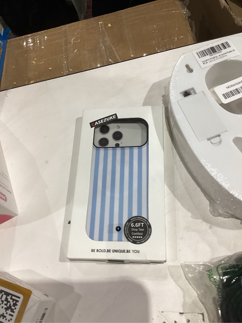 Condition photo showing New/Like New for TPU Phone Case for iPhone 17 Pro Max, MagSafe Wireless Charging Compatible, Shockproof Slim Fit Protective Cover with Anti-Yellowing & Raised Camera Protection (blue stripe, iPhone 17 Pro Max(6.9")) iPhone 17 Pro Max(6.9") blue stripe