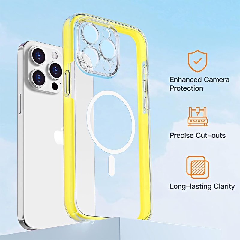 COOLQO Magnetic for iPhone 15 Pro Case with Screen Protectors, Compatible with MagSafe, Military Gra