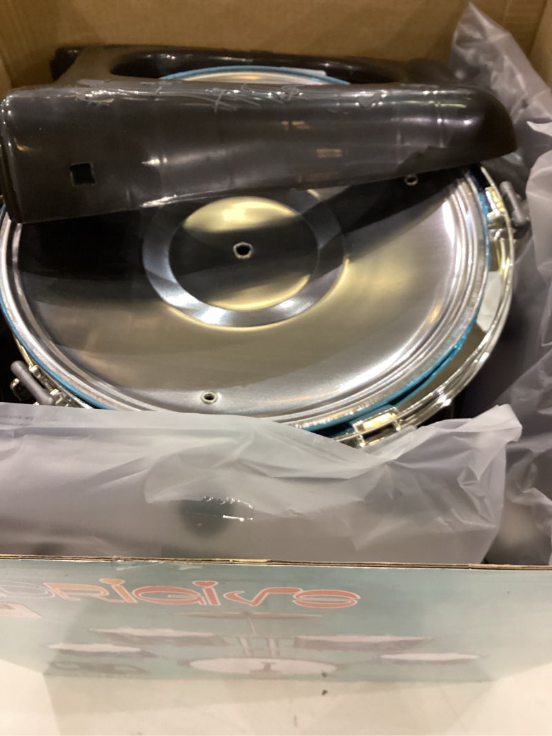 Condition photo showing Good Condition for Kids Jazz Drum Set Rock Kit Toys for 3-7 Year Olds - 5 Piece Toddler Band Musical Instrument Educational Percussion Birthday Playset Style A