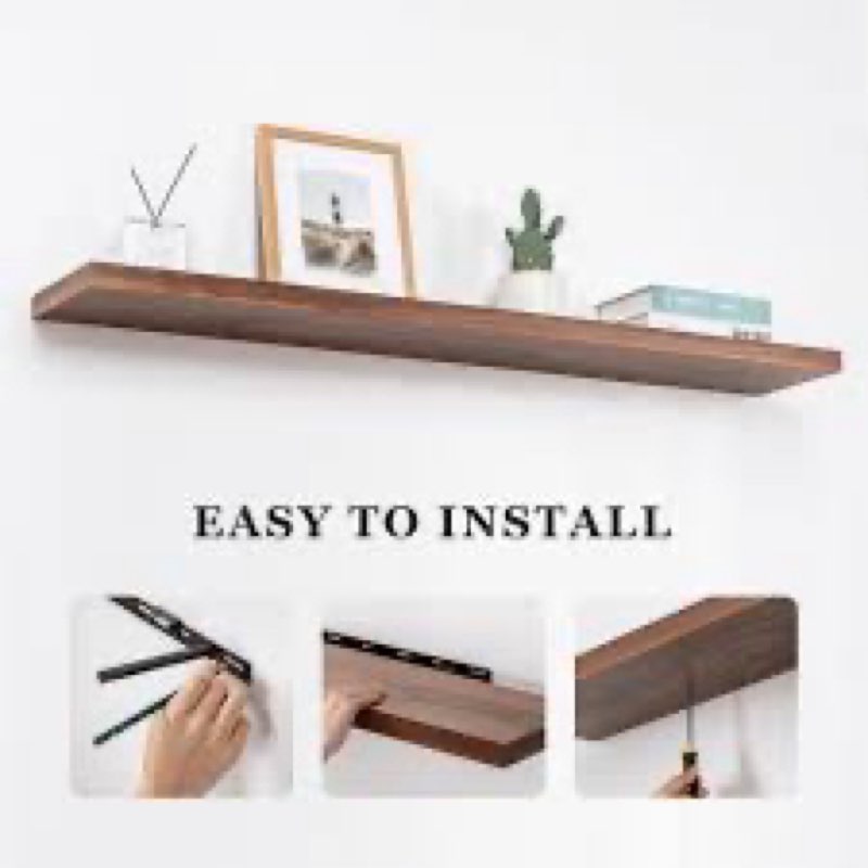 X004MHCIN5 Fun Memories 48 Inc..ting Shelves, Walnut Made in China