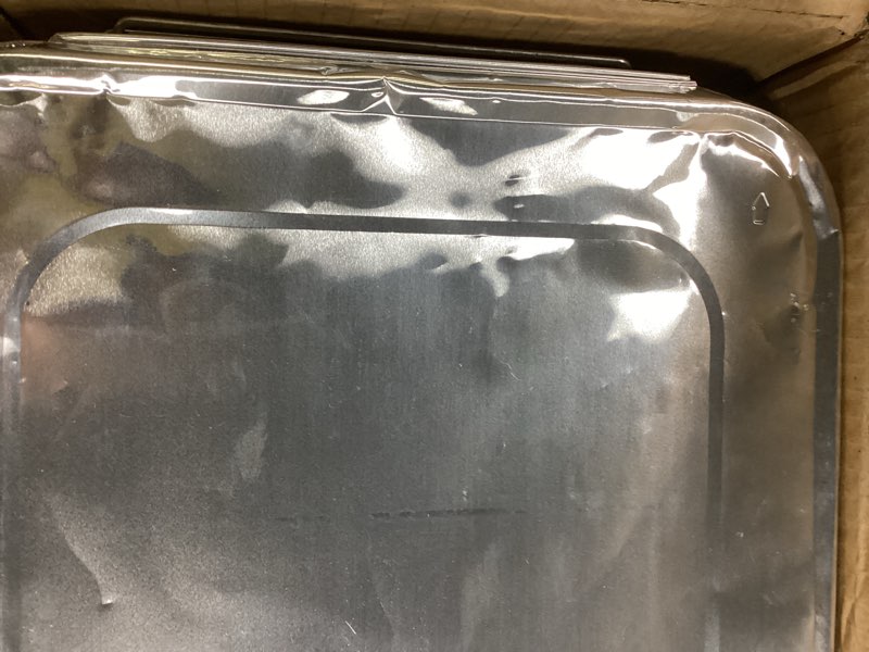 Condition photo showing As Is for Complete Chafing Dish Buffet Set (39pc) Disposable Catering Supplies- Includes Serving Utensils, 6hr Fuel cans, 6 Half Size Chafing Pans & Wire Racks- Premium Party Food Warmer Trays