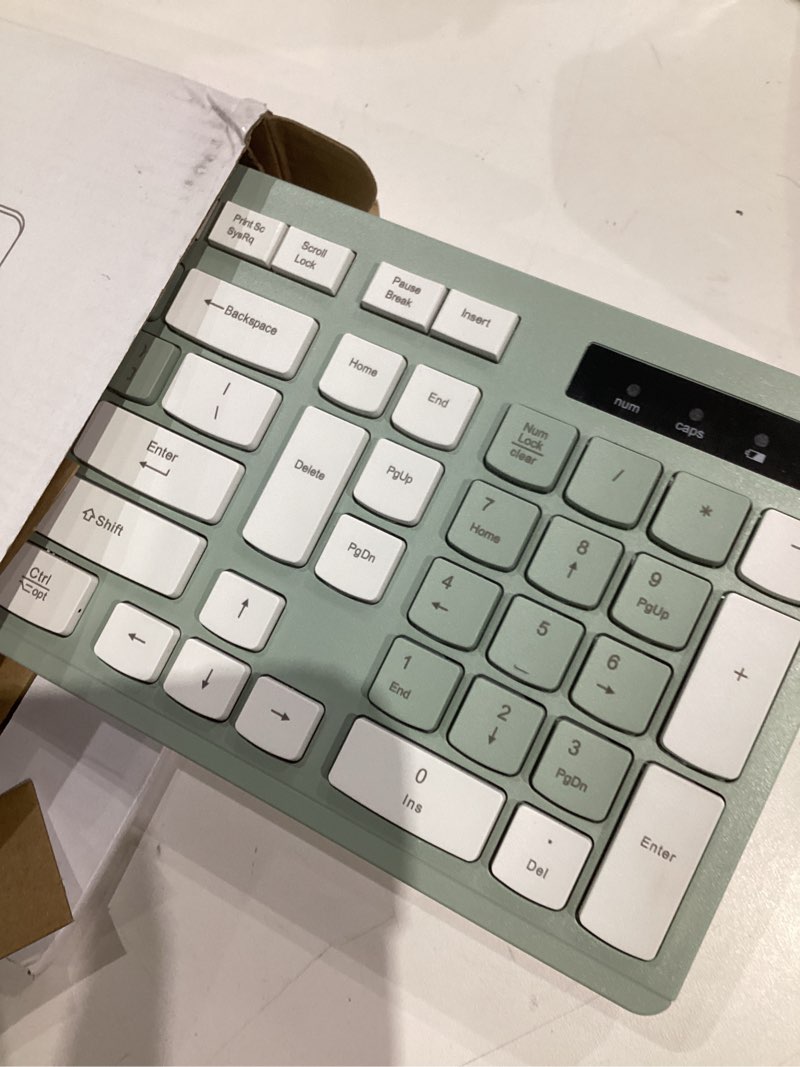Condition photo showing Good Condition for wireless keyboard and mouse combo, full-sized wireless keyboard and adjustable dpi mouse, 2.4ghz usb receiver, silent keyboard and mouse for pc, windows, mac, desktop, laptop (avocado green)