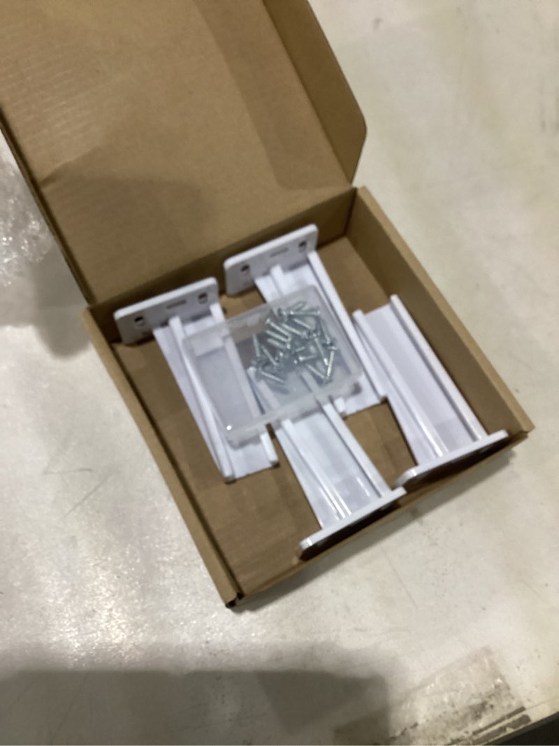 Condition photo showing Good Condition for Chunful 2 Pair Rear Drawer Track Socket Back Plates Mounting Brackets Durable Plastic Drawer Track Back Plate Left and Right Close Locker Slides Socket for Repairing Replacing (White) 4 White