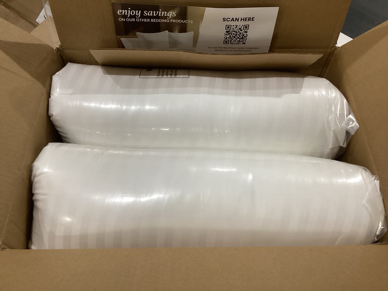 Condition photo showing Good Condition for Beckham Hotel Collection Bed Pillows Standard/Queen Size Set of 2 - Original Soft Down Alternative Pillow for Sleeping - Soft Support for Back, Stomach or Side Sleepers Queen / Standard White