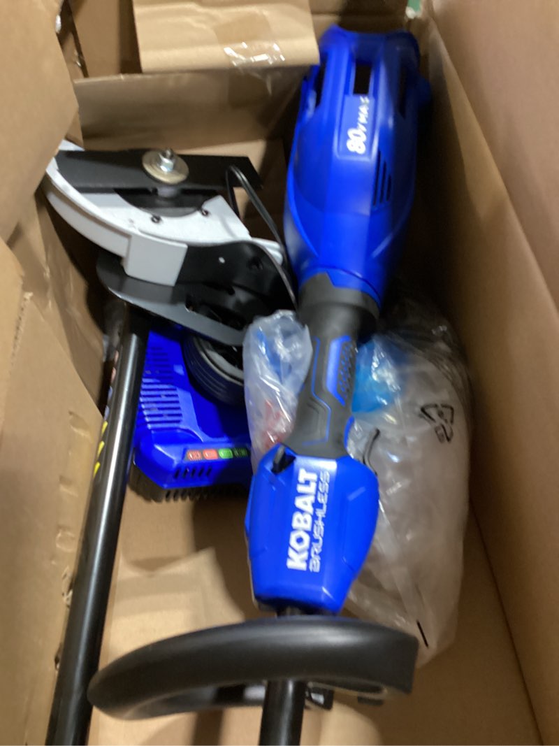 kobalt 80-volt 16-in straight shaft battery string trimmer 2.5 ah (battery included) (charger included)
