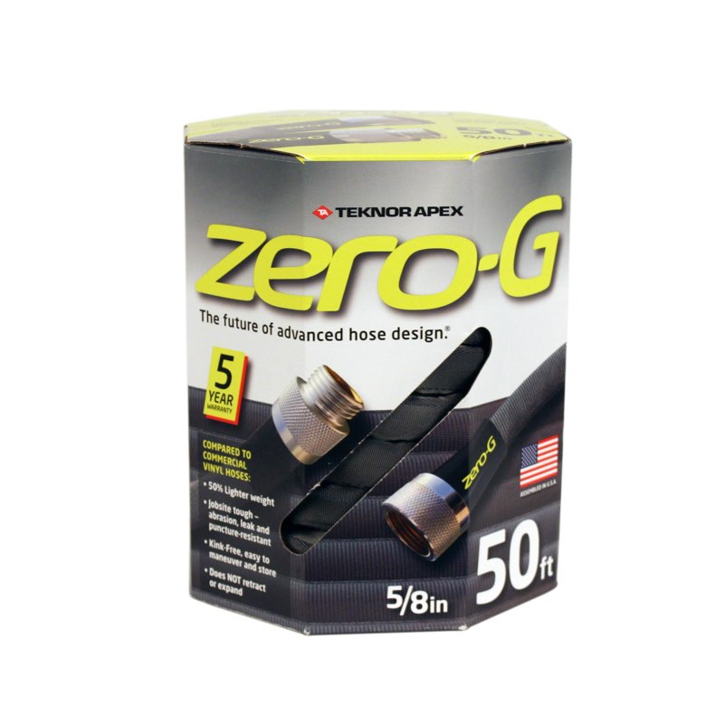 zero-g 4001-50 lightweight, ultra flexible, durable, kink-free garden hose, 5/8-inch by 50-feet