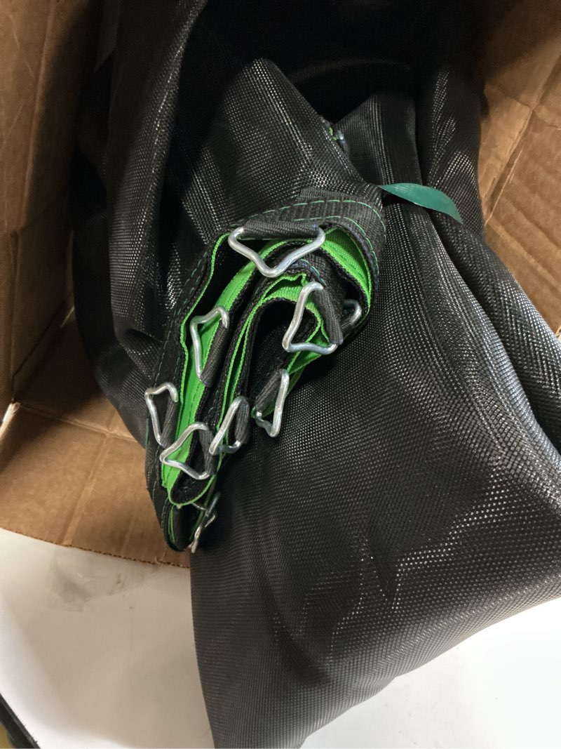 Condition photo showing As Is for Zoomster Replacement Jumping Mat, Fits 15 ft Round Trampoline Frame with 96 V-Hooks, Using 7" Springs 160" Premium Trampoline Mat (Spring not Included)