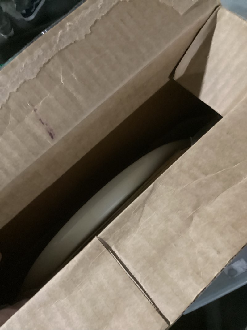 Condition photo showing As Is for Mayfair 1847SLOW 000 Kendall Slow-Close  Removable Enameled Wood Toilet Seat that will Never Loosen  1 Pack ELONGATED - Premium Hinge  White