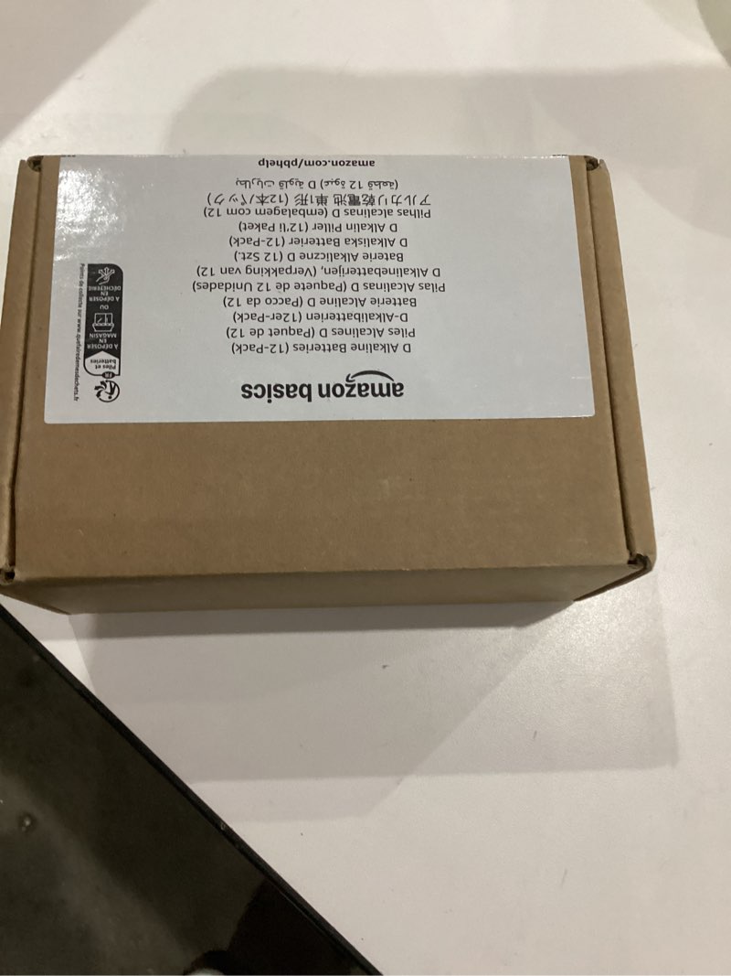 Condition photo showing New/Like New for Amazon Basics 12-Pack D Cell Alkaline All-Purpose Batteries, 1.5 Volt, 5-Year Shelf Life 12 Count (Pack of 1)