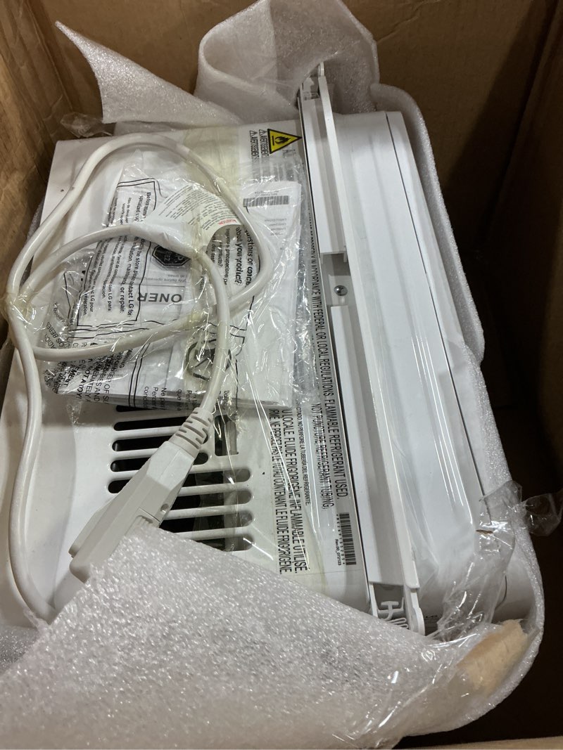 Condition photo showing Good Condition for lg 6000 btu window air conditioner[2024 new] remote control, wifi enabled works with lg thinq, alexa, hey google, washable filer ultra-quiet cools small room up to 250 sq.ft ac unit white lw6024rsmx white 6,000 btu